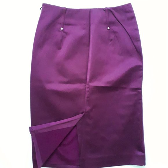 Karen Millen Plum Skirt - Picture 2 of 9
